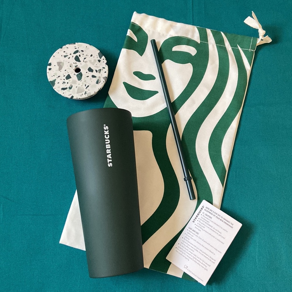 Starbucks Green Terrazzo Stainless Steel